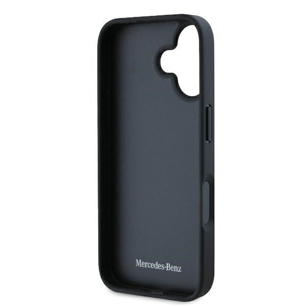 Mercedes-Benz Leather Urban dėklas iPhone 16 Plus – juodas