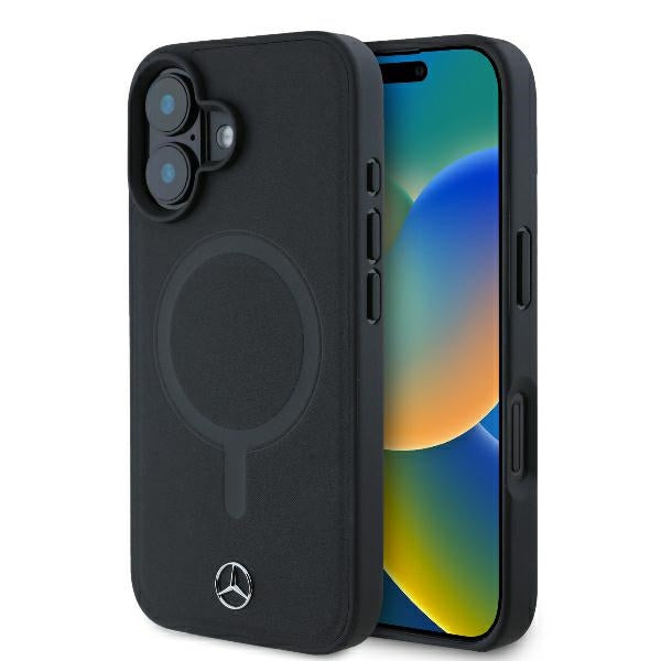 Mercedes-Benz MagSafe odinis dėklas iPhone 16 – juodas