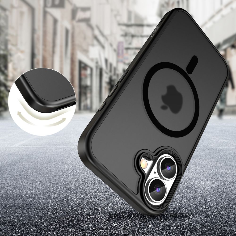 Tech-Protect MagMat MagSafe dėklas iPhone 16 – juodas -- iPhone 16