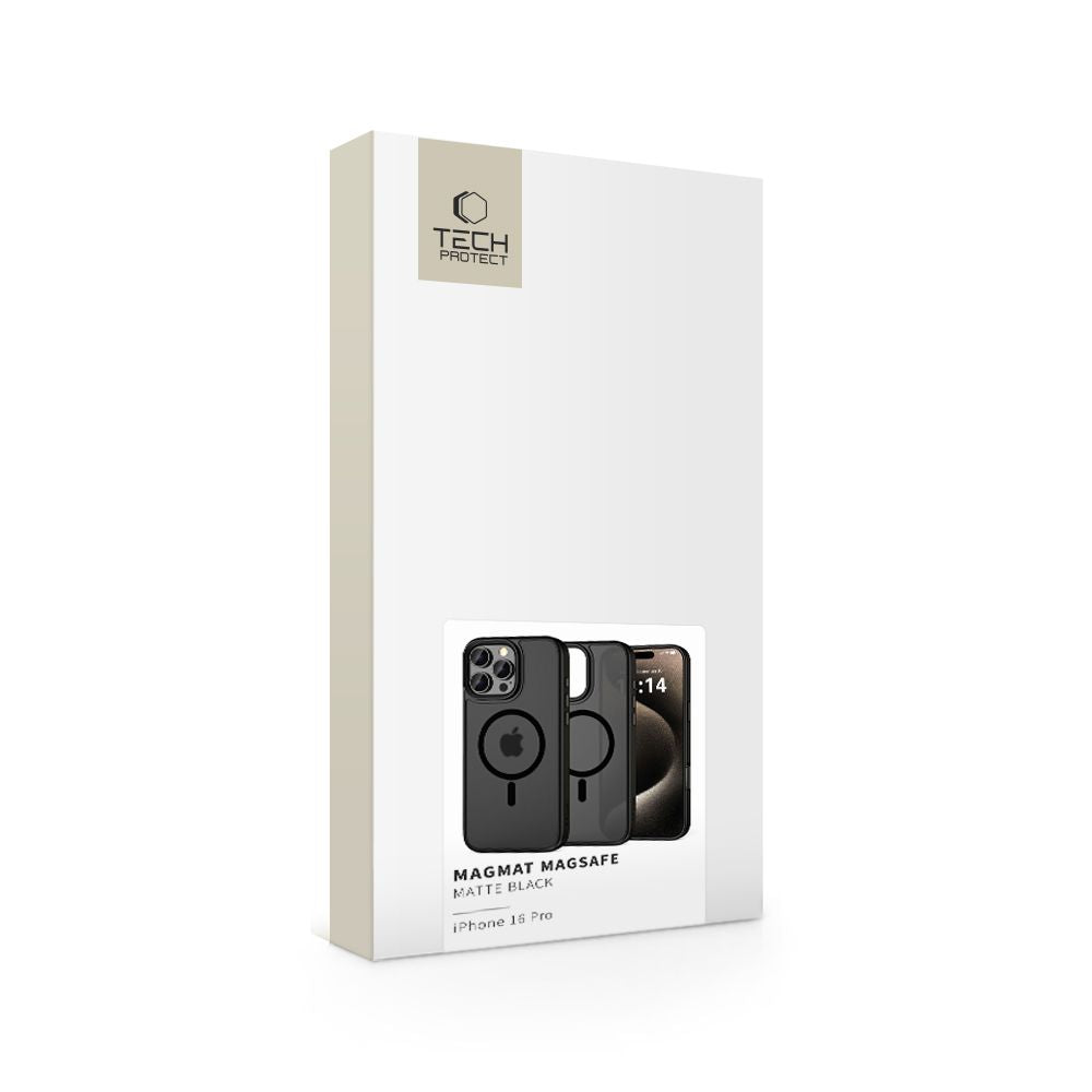 Tech-Protect MagMat MagSafe dėklas iPhone 16 Pro – juodas -- iPhone 16 Pro