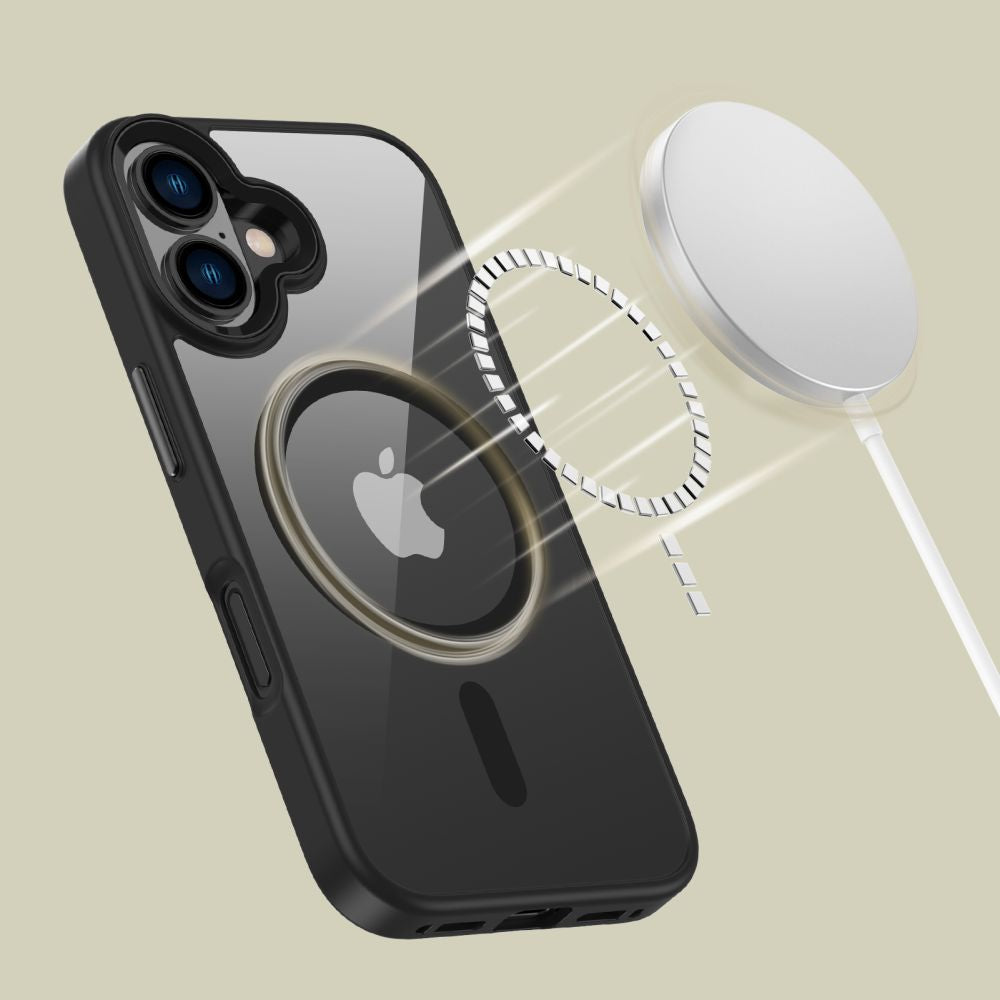 Tech-Protect MagMat MagSafe dėklas iPhone 16 – skaidrus -- iPhone 16