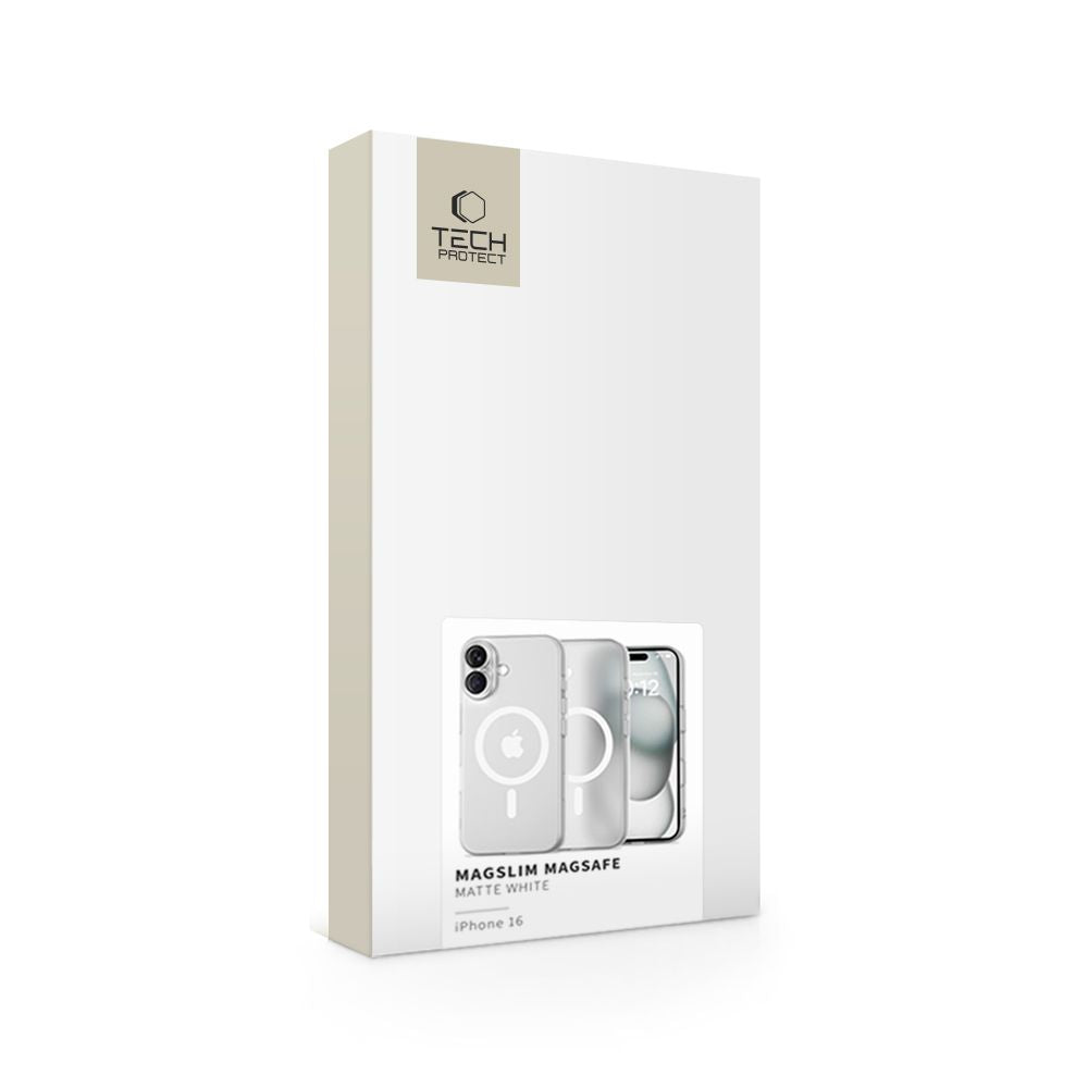 Tech-Protect MagSlim MagSafe dėklas iPhone 16 – juodas -- iPhone 16