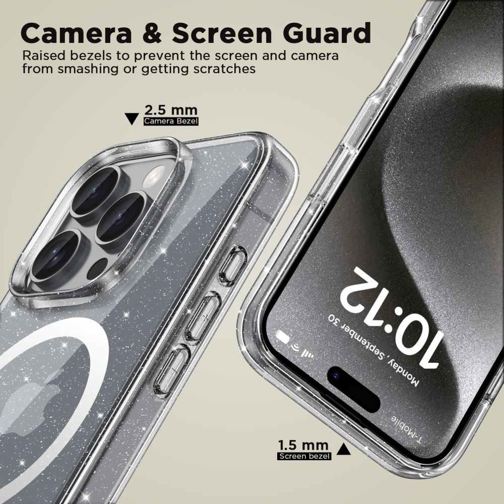 Tech-Protect FlexAir Hybrid MagSafe dėklas iPhone 16 Pro Max – skaidrus -- iPhone 16 Pro Max