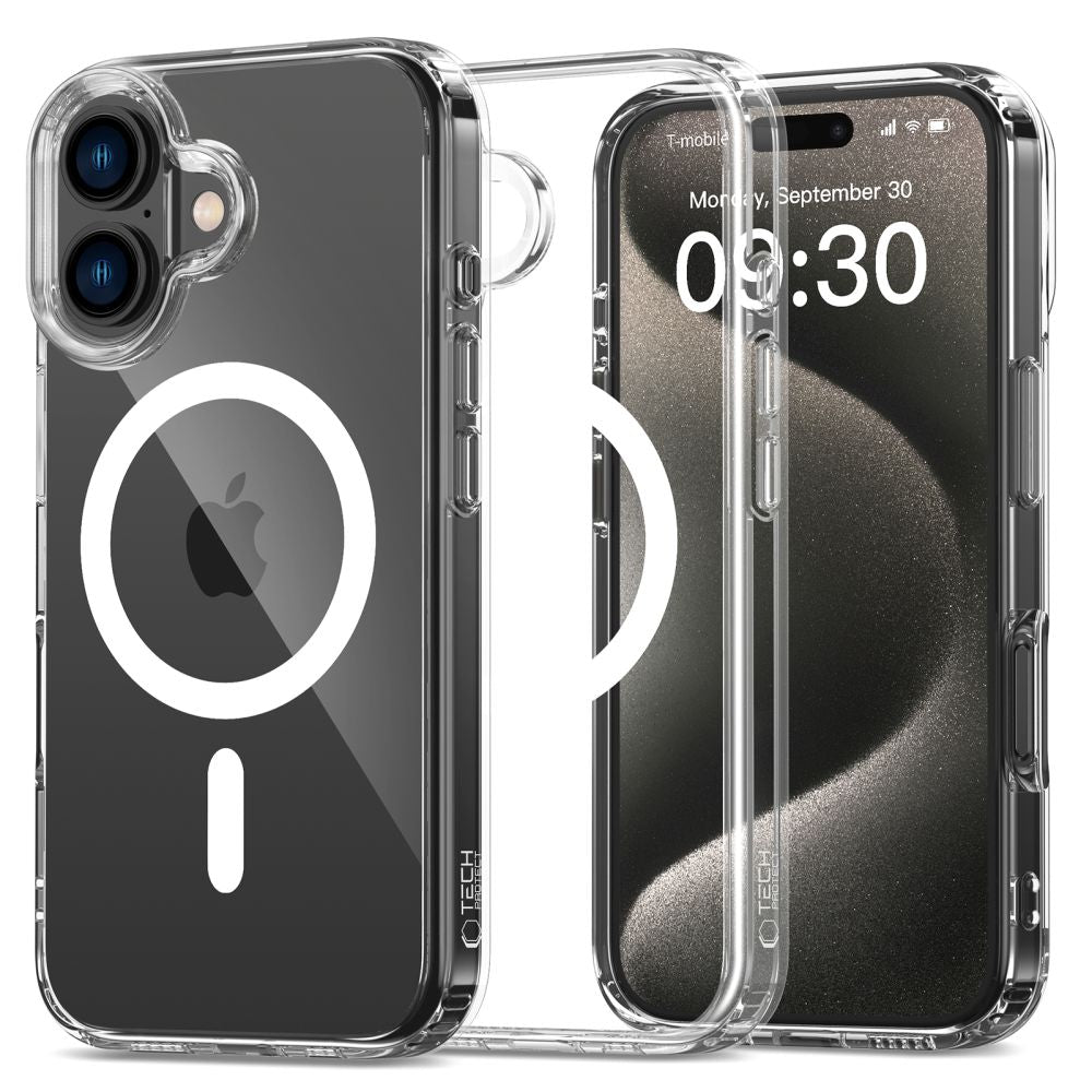 Tech-Protect FlexAir MagSafe dėklas iPhone 16 – skaidrus -- iPhone 16