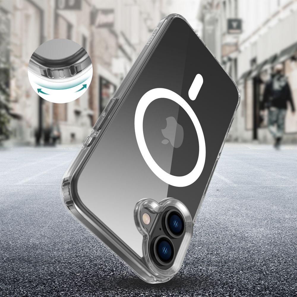 Tech-Protect Flexair MagSafe dėklas iPhone 16 Plus – skaidrus -- iPhone 16 Plus