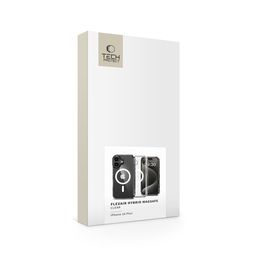Tech-Protect Flexair MagSafe dėklas iPhone 16 Plus – skaidrus -- iPhone 16 Plus