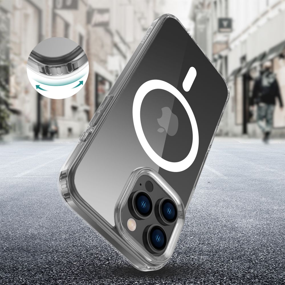 Tech-Protect FlexAir Hybrid MagSafe dėklas iPhone 16 Pro Max – skaidrus -- iPhone 16 Pro Max