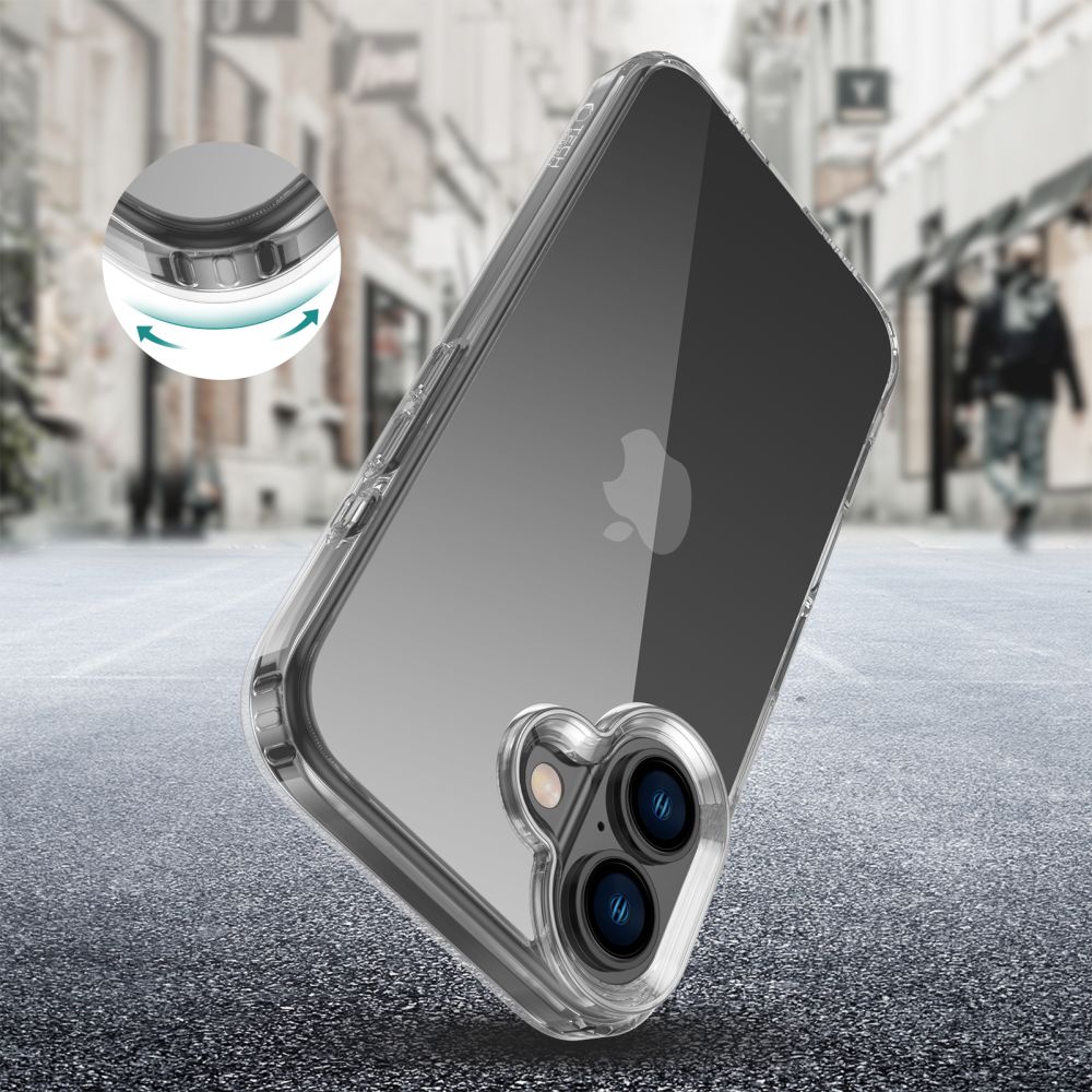 Tech-Protect FlexAir Hybrid dėklas iPhone 16 – skaidrus -- iPhone 16