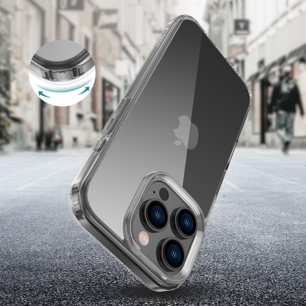Skaidrus Tech‑Protect FlexAir dėklas iPhone 16 Pro -- iPhone 16 Pro