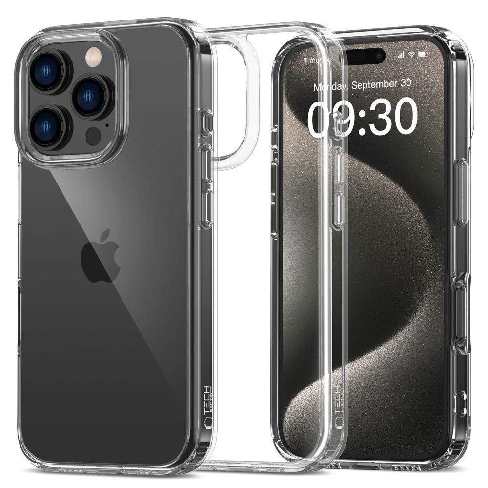 Tech-Protect FlexAir Hybrid dėklas iPhone 16 Pro Max – skaidrus -- iPhone 16 Pro Max