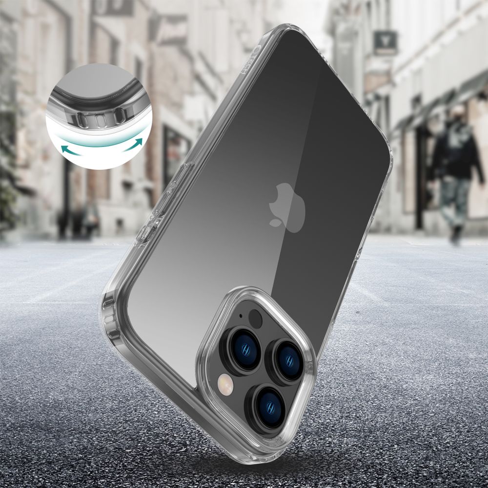 Tech-Protect FlexAir Hybrid dėklas iPhone 16 Pro Max – skaidrus -- iPhone 16 Pro Max