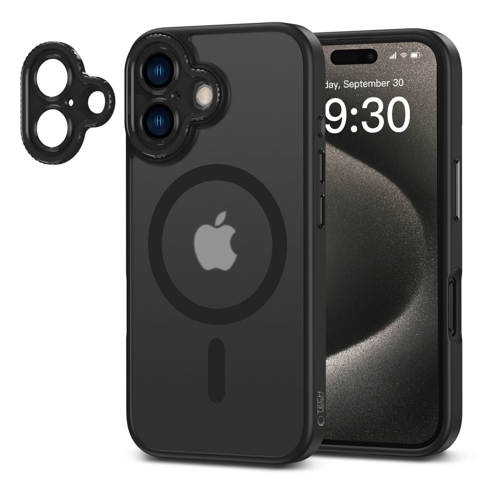 Tech-Protect MagCam MagSafe dėklas iPhone 16 – pusiau skaidrus -- iPhone 16
