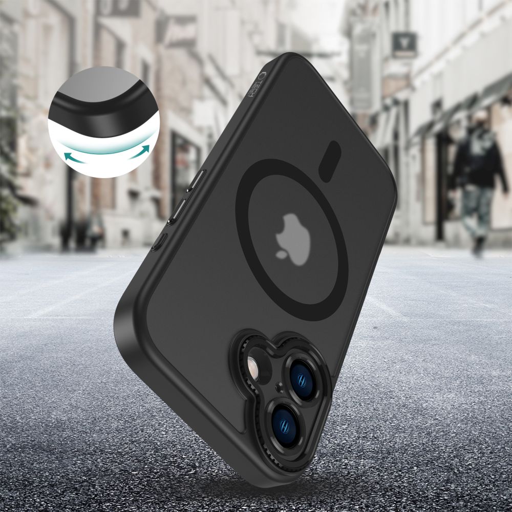 Tech-Protect MagCam MagSafe dėklas iPhone 16 – pusiau skaidrus -- iPhone 16