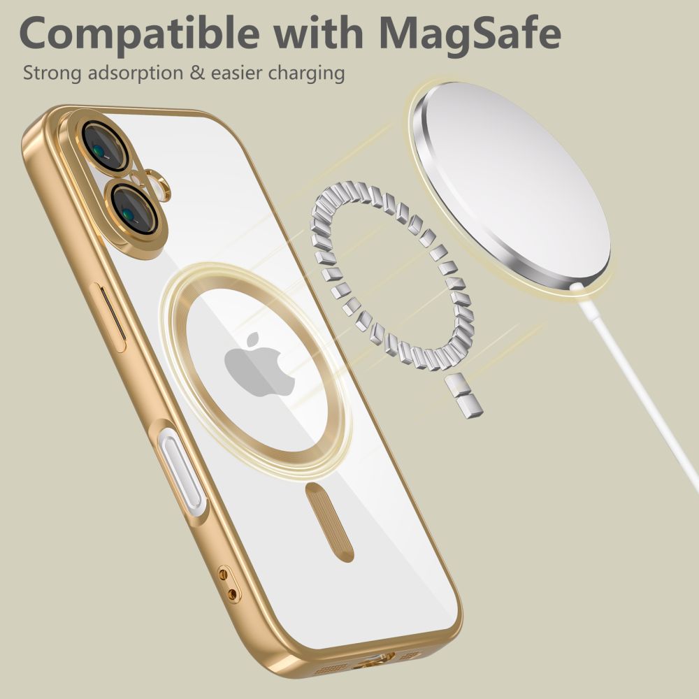 Tech-Protect MagFlex MagSafe dėklas iPhone 16 – auksinis -- iPhone 16