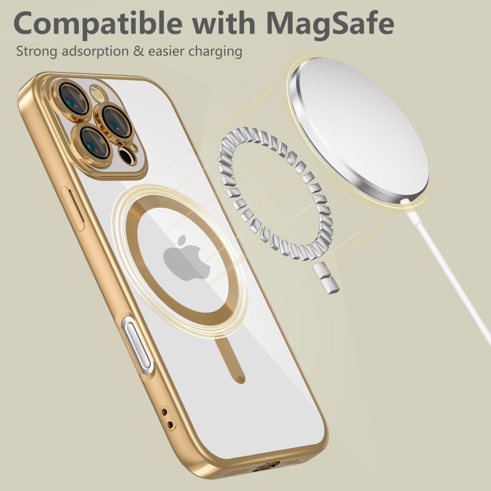 Tech-Protect MagFlex MagSafe dėklas iPhone 16 Pro – auksinis -- iPhone 16 Pro