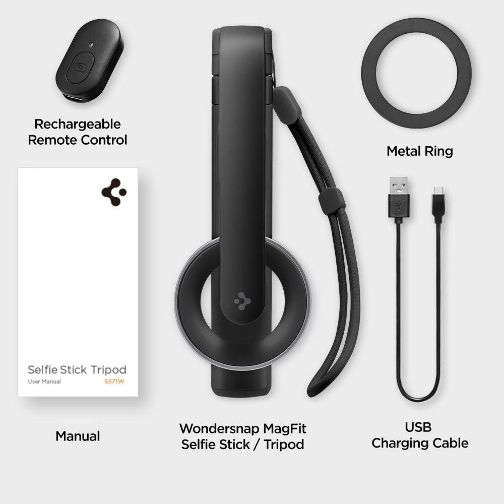 Selfie lazda Spigen S571W MagSafe Bluetooth su trikoju - juoda -- Uncategorized