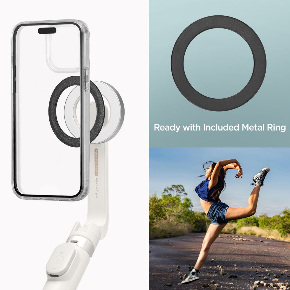 Selfie lazda Spigen S571W MagSafe Bluetooth su trikoju - smėlio spalva -- Uncategorized