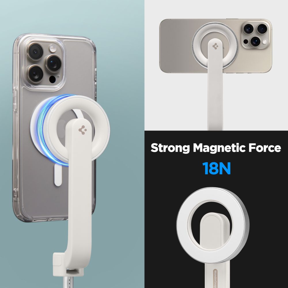 Selfie lazda Spigen S571W MagSafe Bluetooth su trikoju - smėlio spalva -- Uncategorized