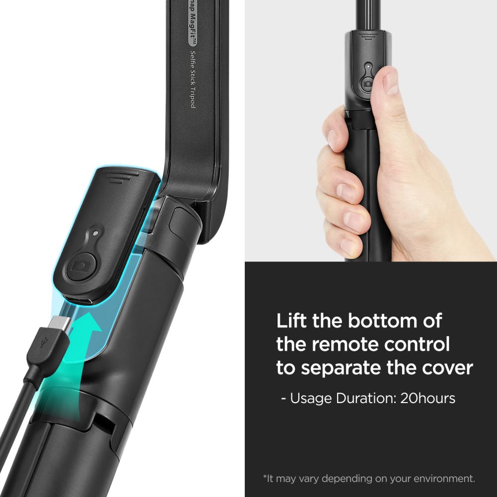 Selfie lazda Spigen S580W MagSafe Bluetooth su trikoju - juoda -- Uncategorized