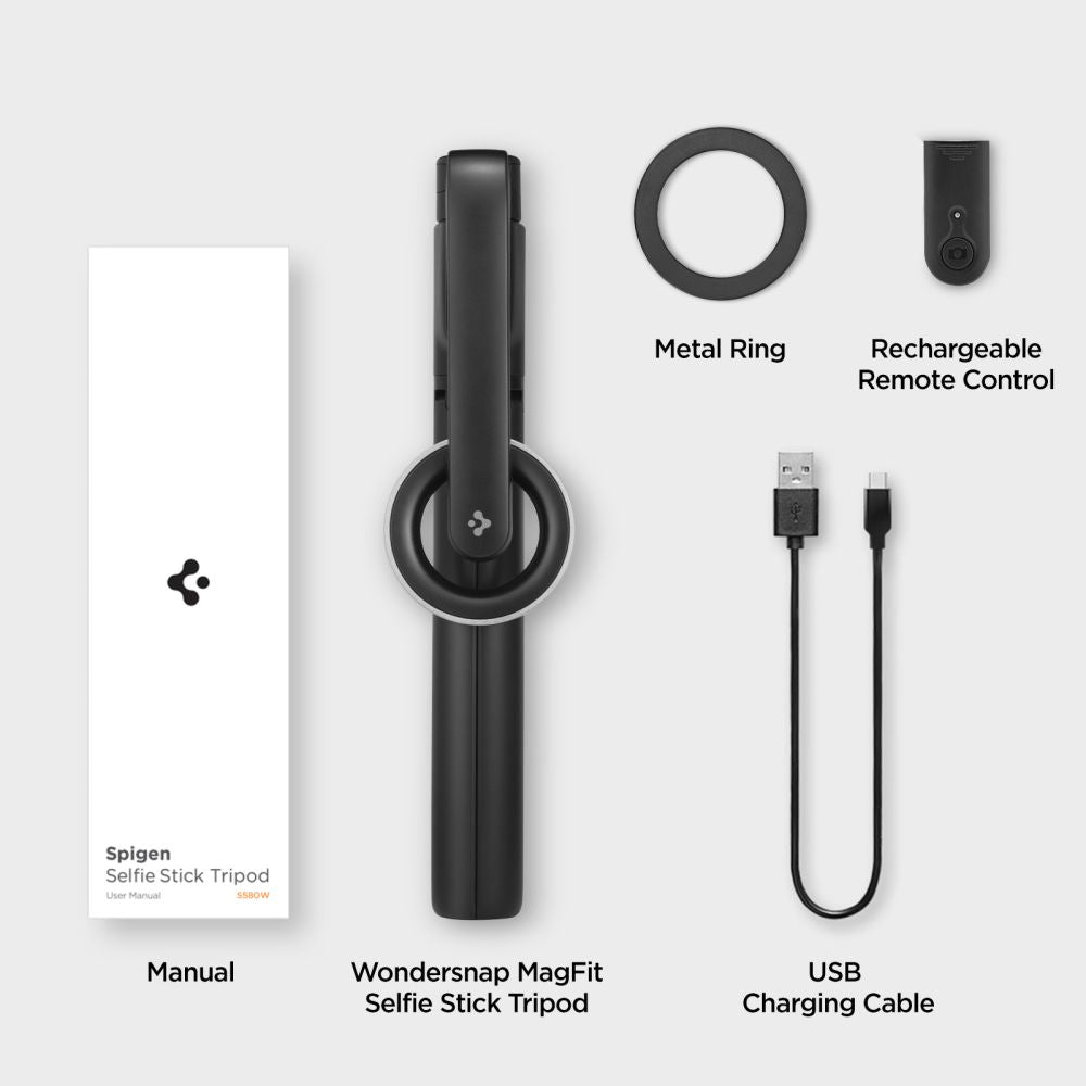 Selfie lazda Spigen S580W MagSafe Bluetooth su trikoju - juoda -- Uncategorized