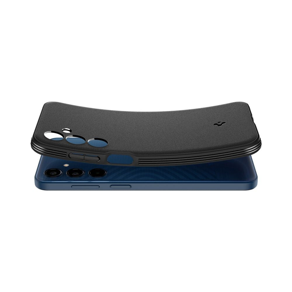 Spigen Essential SandBlast dėklas Galaxy M35 5G – juodas -- Samsung Galaxy M35 5G