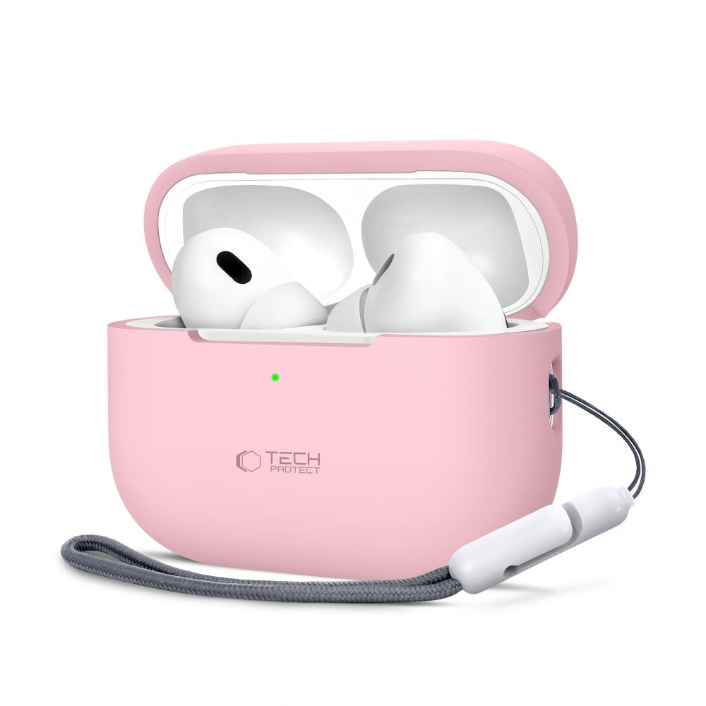 Tech-Protect silikoninis dėklas AirPods Pro 1/2 – rožinis -- AirPods Pro 1