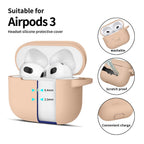 Tech-Protect silikoninis dėklas AirPods 3 – smėlinis -- AirPods 3