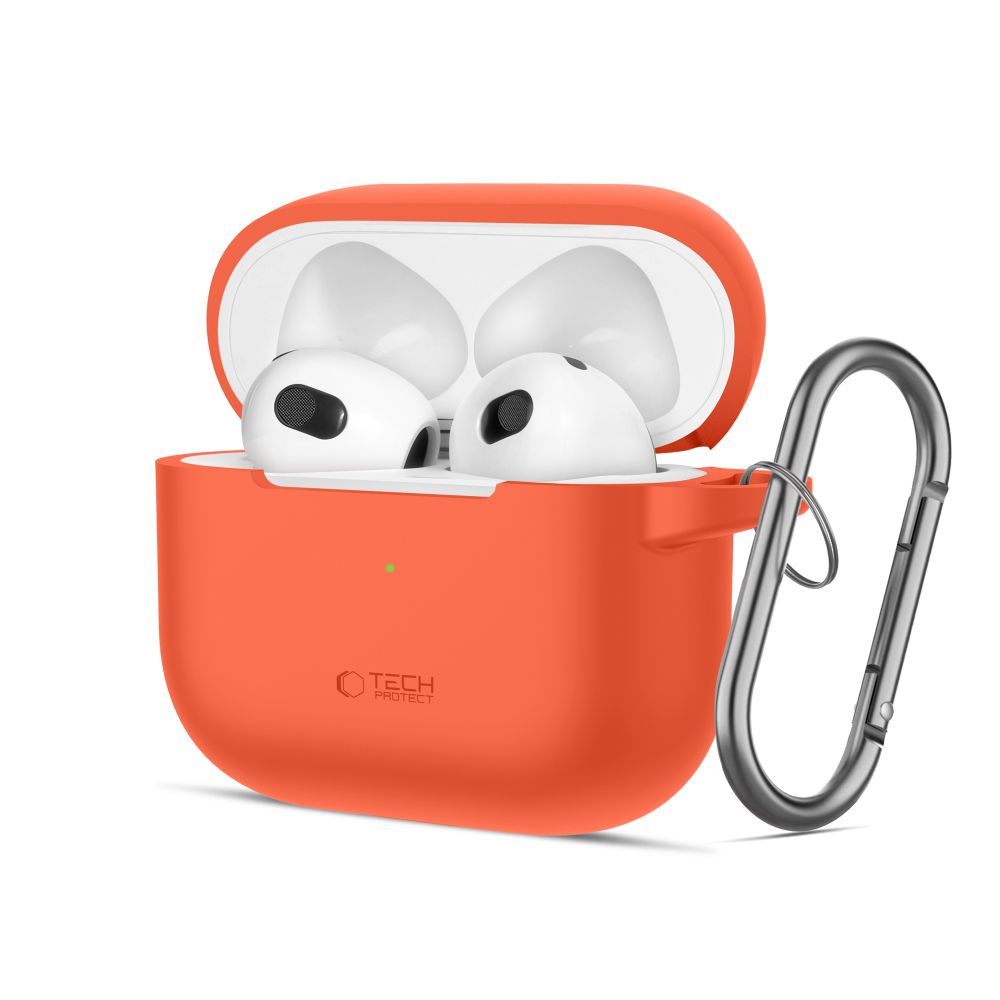 Tech-Protect silikoninis dėklas AirPods 3 – oranžinis -- AirPods 3