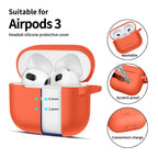 Tech-Protect silikoninis dėklas AirPods 3 – oranžinis -- AirPods 3