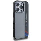BMW Motorsport dėklas iPhone 16 Pro – pilkas