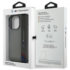 BMW Motorsport dėklas iPhone 16 Pro – pilkas