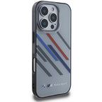 BMW Motorsport dėklas iPhone 16 Pro – pilkas