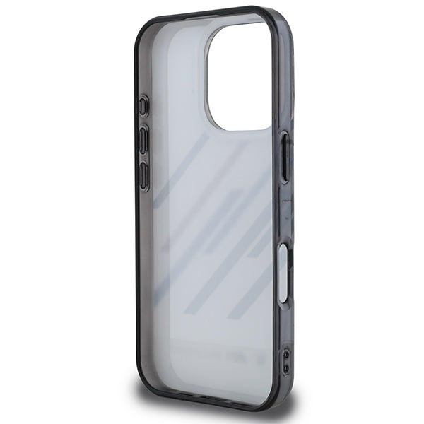 BMW Motorsport dėklas iPhone 16 Pro – pilkas