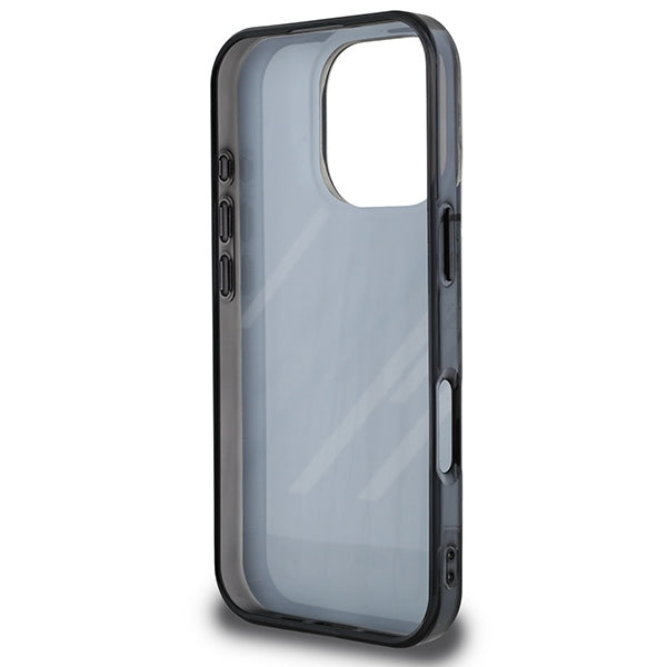 BMW Motorsport IML Random Stripes dėklas iPhone 16 Pro – juodas