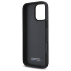 BMW M Perforated Tricolor Detail Line dėklas iPhone 16 Pro – antracitas