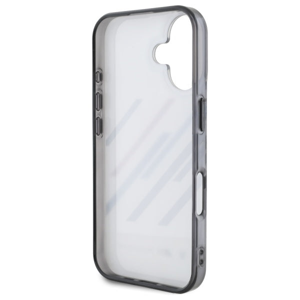 BMW Motorsport dėklas iPhone 16 Plus – pilkas
