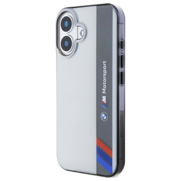 BMW Motorsport dėklas iPhone 16 – pilkas -- iPhone 16