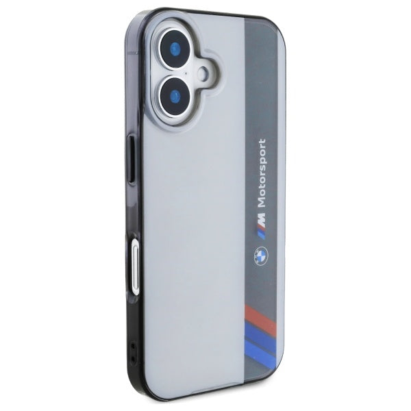 BMW Motorsport dėklas iPhone 16 – pilkas -- iPhone 16