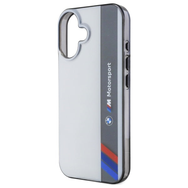 BMW Motorsport dėklas iPhone 16 – pilkas -- iPhone 16