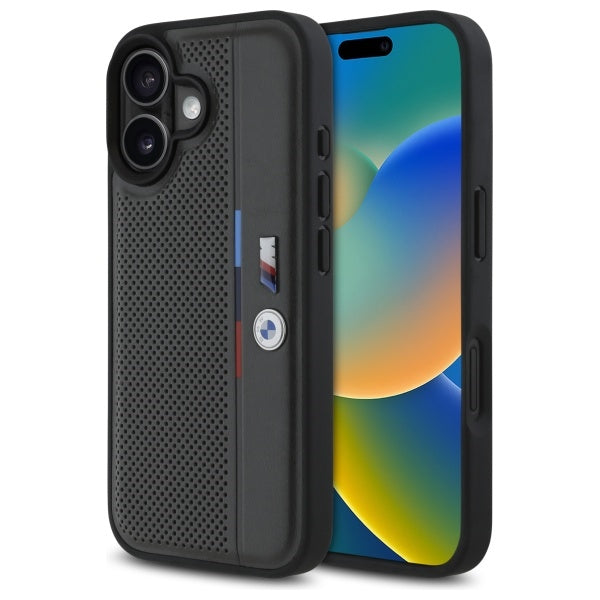 BMW M Perforated dėklas iPhone 16 – antracitas