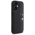 BMW M perforuotas dėklas iPhone 16 – juodas