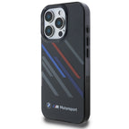 BMW Motorsport dėklas iPhone 16 Pro Max – juodas