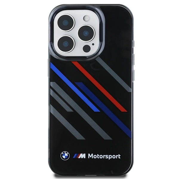BMW Motorsport dėklas iPhone 16 Pro Max – juodas