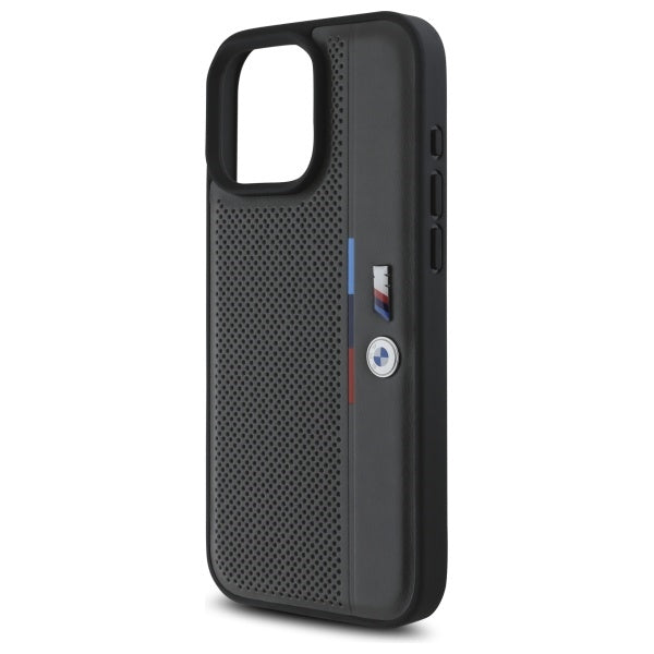 BMW perforuotas dėklas iPhone 16 Pro Max – pilkas