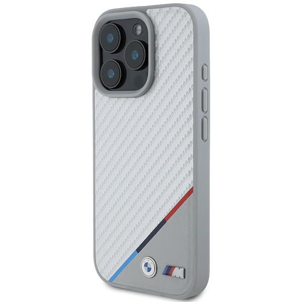 BMW MagSafe dėklas iPhone 16 Pro – pilkas