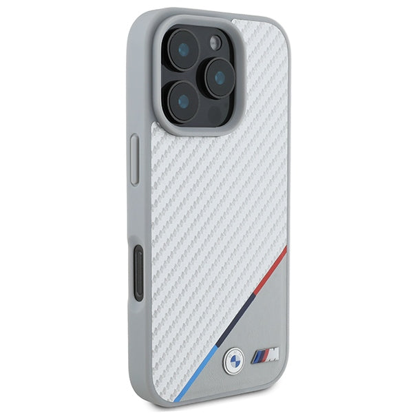 BMW MagSafe dėklas iPhone 16 Pro – pilkas