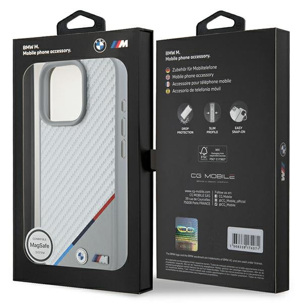 BMW MagSafe dėklas iPhone 16 Pro – pilkas