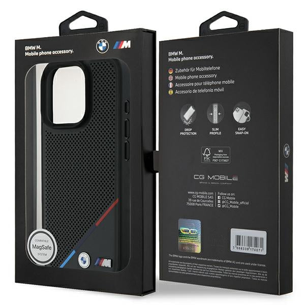 BMW MagSafe dėklas iPhone 16 Pro – juodas