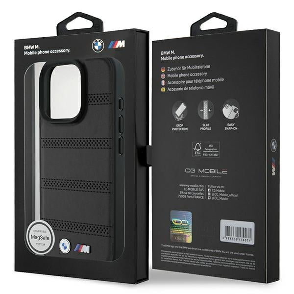 BMW M MagSafe dėklas iPhone 16 Pro – juodas