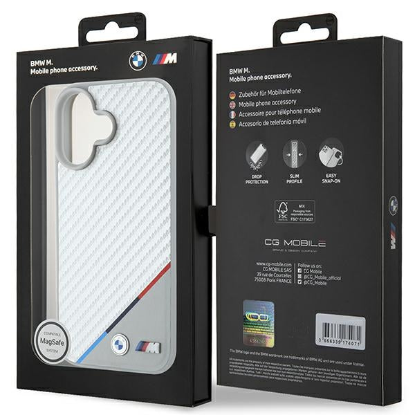BMW MagSafe dėklas iPhone 16 6.1" – pilkas